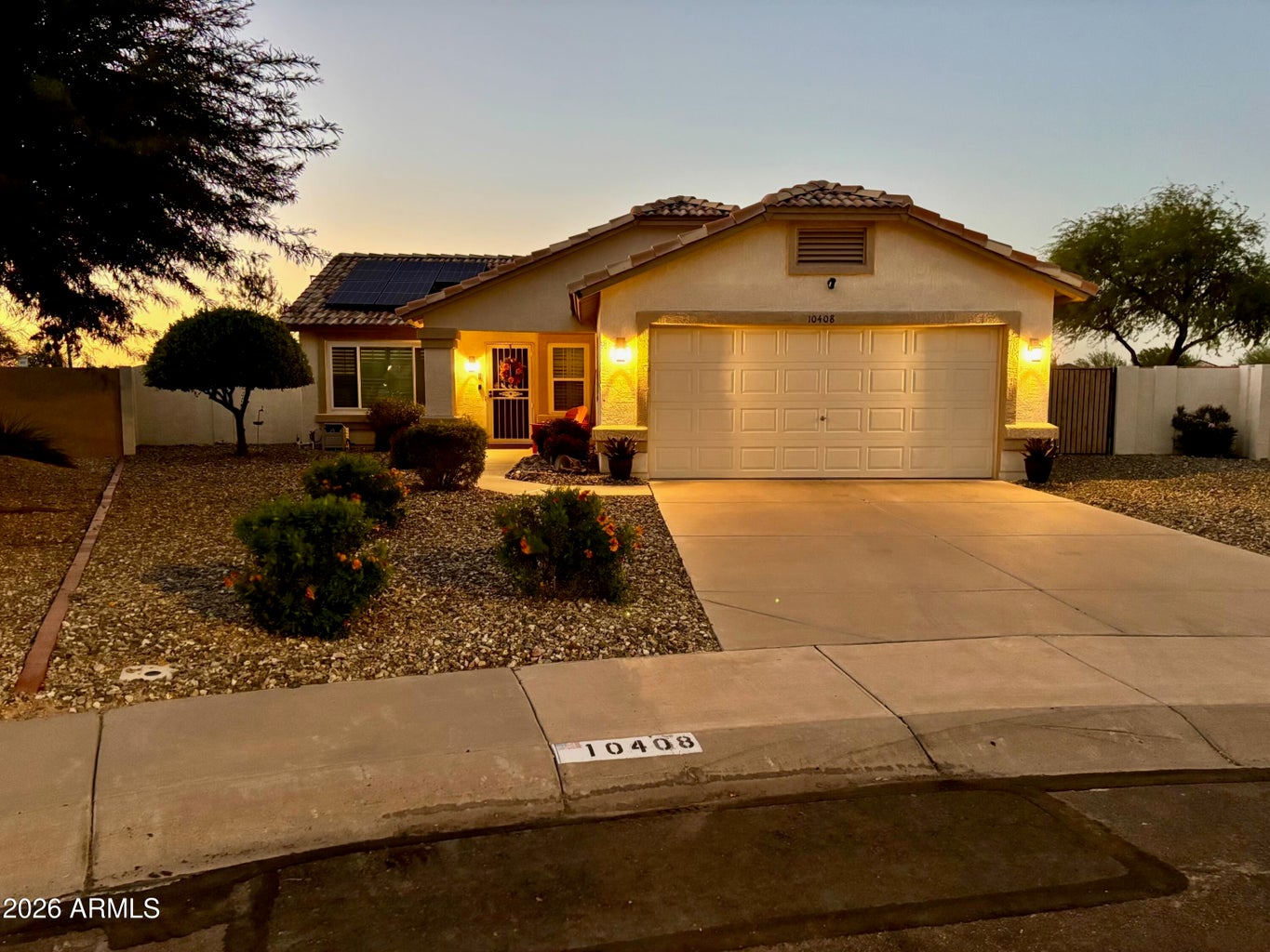 Front Of 10408 W Ross Ave Peoria Dusk